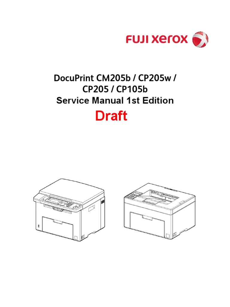DocuPrint CM205b_CP205w_CP205_CP105b Service Manual Draft | File Transfer  Protocol | Image Scanner