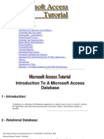 Microsoft Access Tutorial