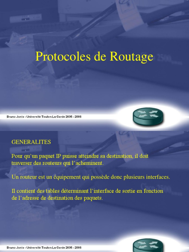 OSPF et RIP : Protocoles de Routage | PDF | Routage | Architecture de ...