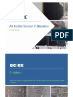 Air Intake Screen Installation: Case Study