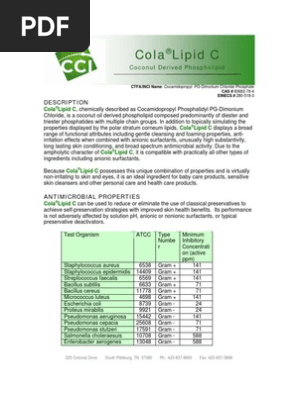 is cola lipid c considered a surfactant ColaLipid Surfactant Homeostasis: Composition and Function