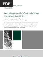 [Lehman Brothers] Estimating Implied Default Probabilities From Credit Bond Prices
