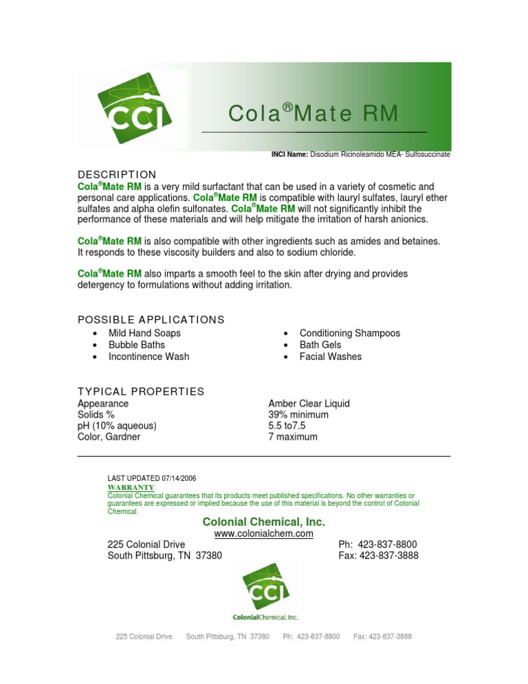 ColaMate RM | PDF