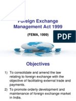 Foreign Exchange Management Act 1999: (FEMA, 1999)