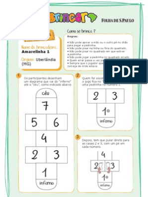 Amarelinha - Como jogar? 