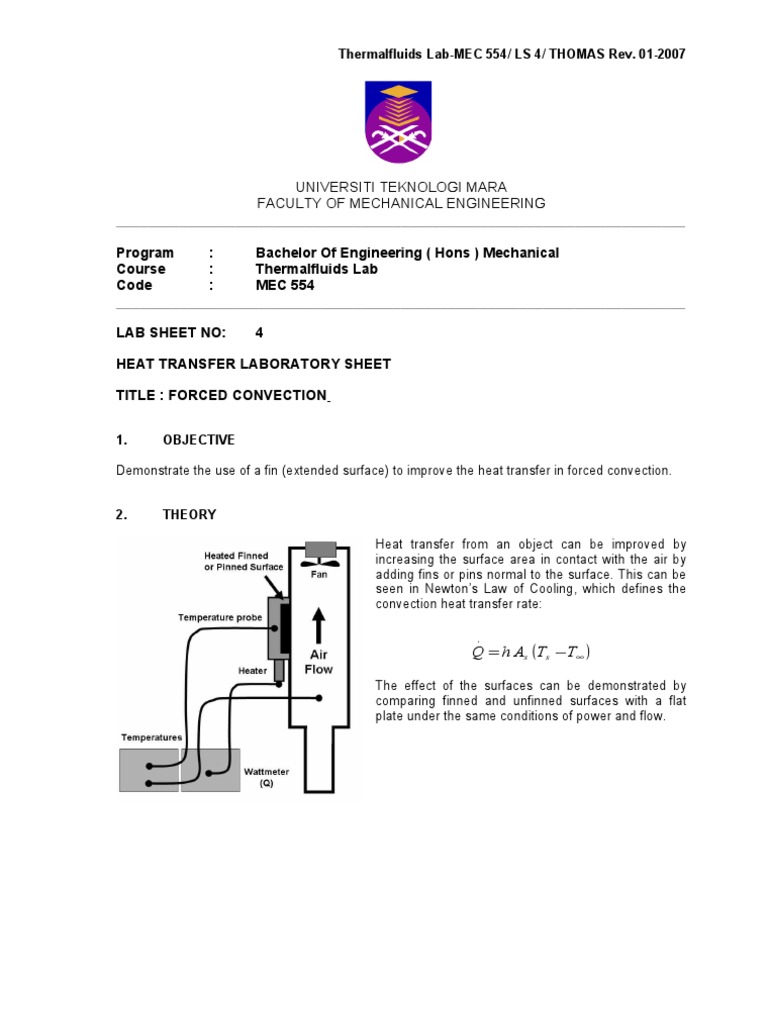 Ls4 Forced Convection Pdf Heat Transfer Convection