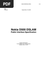 Nokia D500 DSLAM PublicInterfaceSpecification