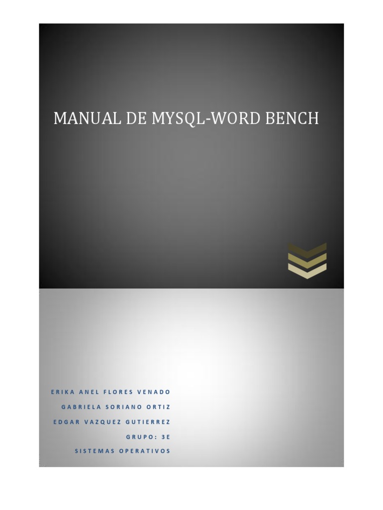 Manual de MySQL Workbench PDF | PDF | Mi sql | Tabla (base de datos)