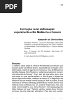 HENZ - Formação como Deformação - Nietzsche e Deleuze
