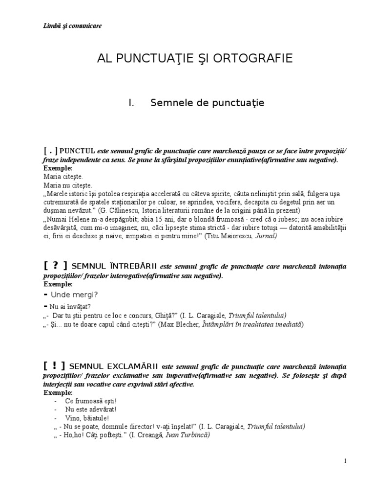 Punctuatie +ortografie | PDF