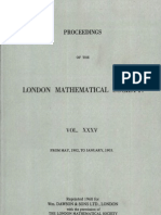 London Mathematical Society Proceedings 1902-1903