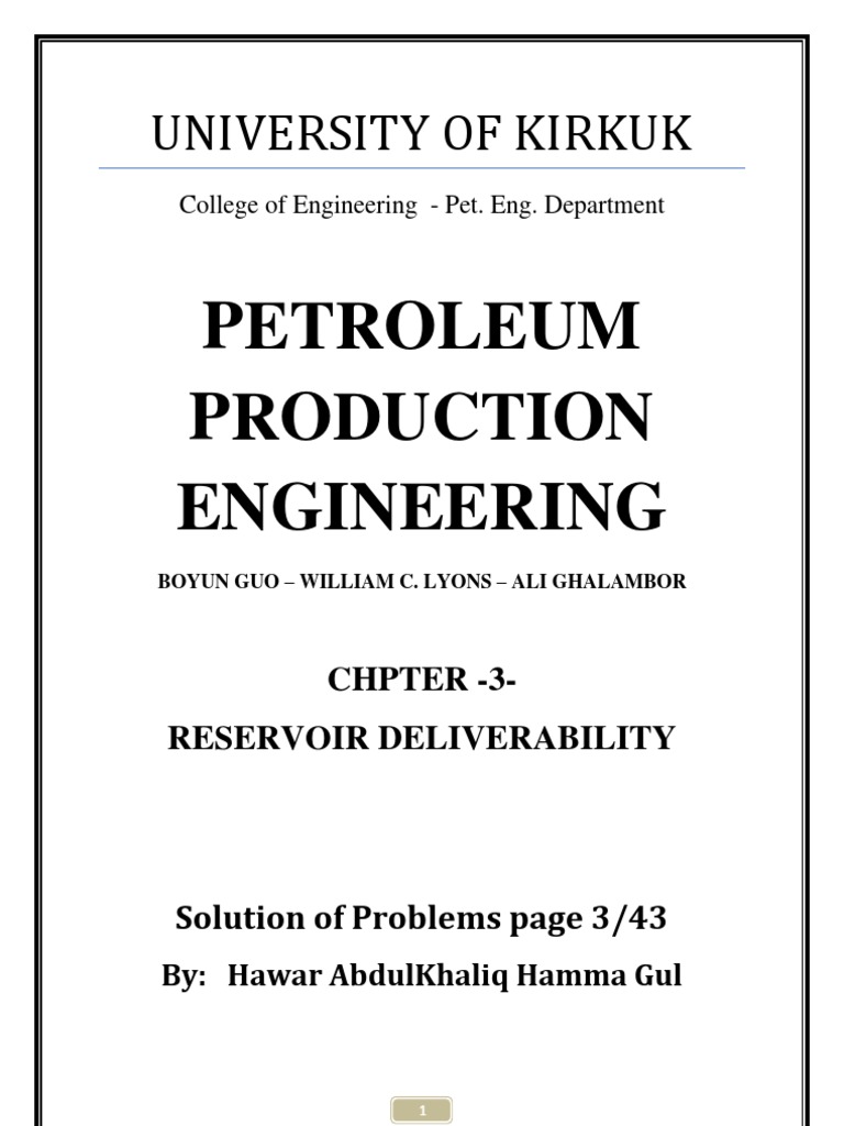 IPR Analysis in Petroleum Engineering | PDF | Petroleum Reservoir ...