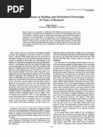 Eye Movements in Reading and Information Processing: 20 Years of Research