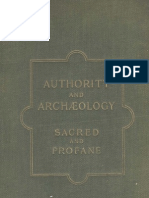 HOGARTH (David G.) Et Al.: Authority and Archaeology Sacred and Profane (1899)