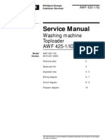 Service Manual For Ignis AWF 425-1/IG