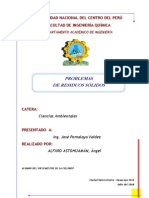 Ciencias Ambientales - Problemas de Residuos Sólidos PDF