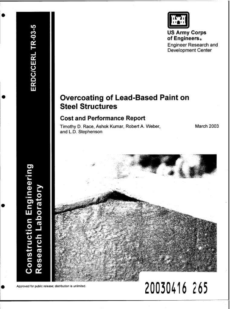 Overcoating of Lead-Based Paint On Steel Structures | PDF | Paint ...
