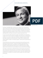 JP Morgan JPM 2008 Jamie Dimon Letter to Shareholders