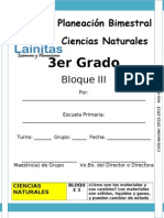 3er Grado - Bloque 3 - Ciencias Naturales