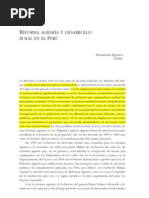 EGUREN, Fernando. Reforma Agrária y desarrollo rural en Perú
