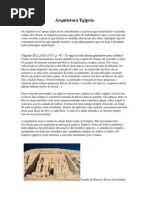 Arquitetura Egípcia