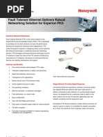 Fault Tolerant Ethernet Delivers Robust Networking Solution For Experion PKS