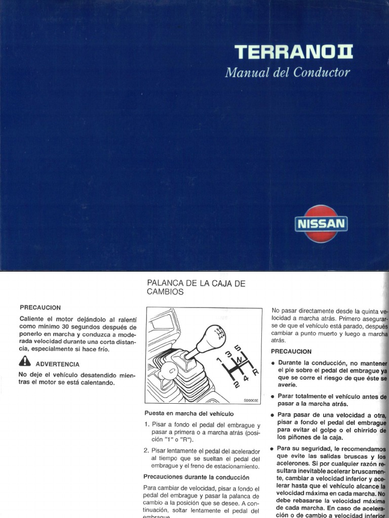 Nissan Terrano II - Manual Del Conductor PDF | PDF | Home & Garden