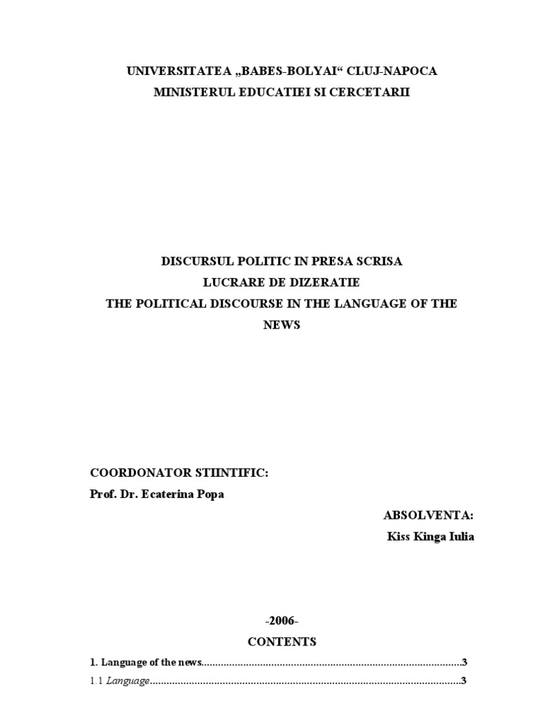 Master's Degree Paper PDF Newspapers News