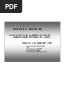 MoCA 8.1 BLIND - Spanish Instructions | PDF | Memoria | Verbo