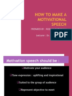 How To Make A Motivational Speech2 (Assgment3)