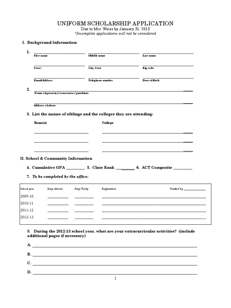 2012-13 Uniform Application | PDF | Finance (General) | Loans
