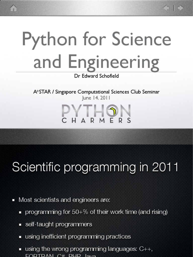 Python For Sciences and Engineering | PDF | Python (Programming ...