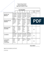 Comic Strip Rubric