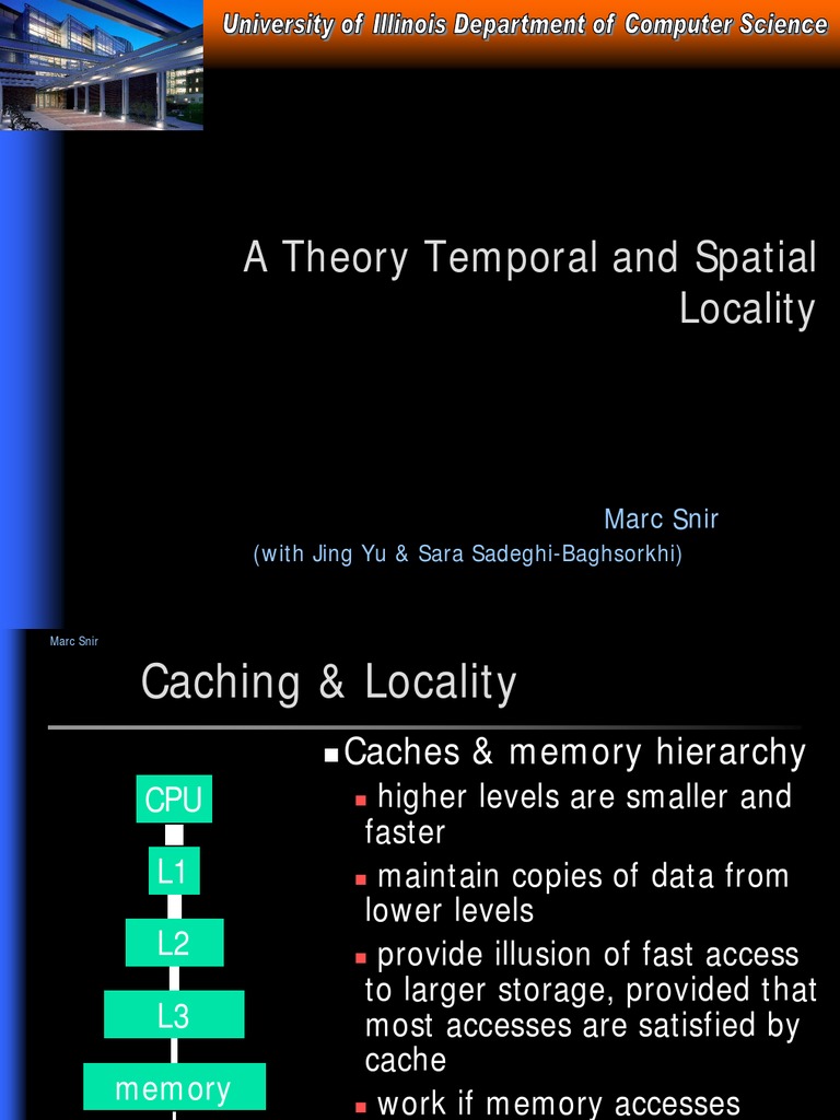Temporal and Spatial Locality | Cpu Cache | Data