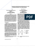 A Survey of Hardware Solutions for Maintenance of Cache Coherence in Shared Memory Multiprocessors