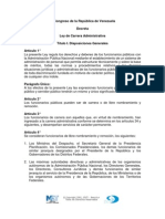 Ley de Carrara Administrativa