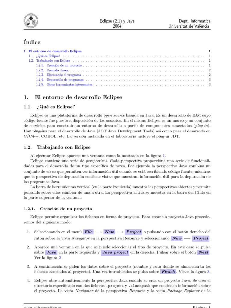 Tutorial Eclipse | PDF