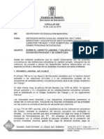 Circular 092 15 de Julio Sobre El Aspecto Laboral y Salarial