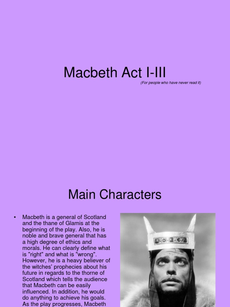 Macbeth Guide for Beginners | PDF | Macbeth