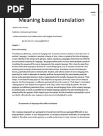 Download Meaning Based Translation by Nurdiansyah Drinush Audacieux SN143132457 doc pdf
