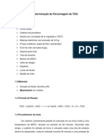 Determinação da Porcentagem de TiO2 em Amostra