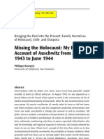 Bourgois, P. Missing The Holocaust My Father's Account of Auschwitz From August 1943 To June 1944. (Anthropological Quarterly)