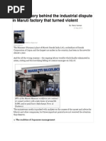 The Real Story Behind the Industrial Dispute in Maruti Factory That Turned Violent