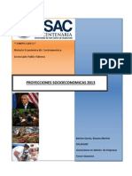 Proyecciones Socioeconómicas 2013.