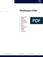 9 headspace vials - end user