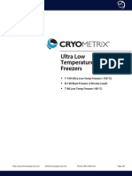 22 Cryometrix Ultra Low Temp Freezers - End User