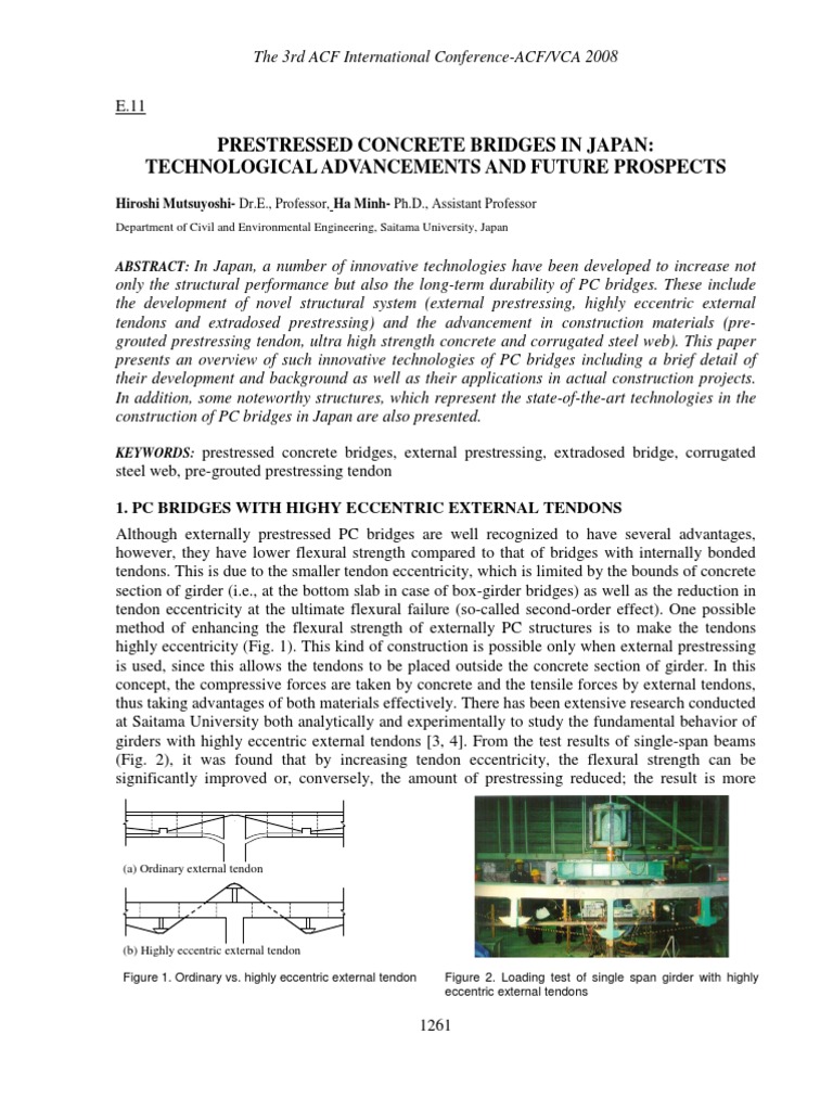 Advancements in Prestressed Concrete Bridges | PDF | Prestressed ...
