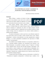 Análise Semântica e Histórica Da Canção O Quereres de Caetano Veloso Sob A Visão de Greimas e Pottier