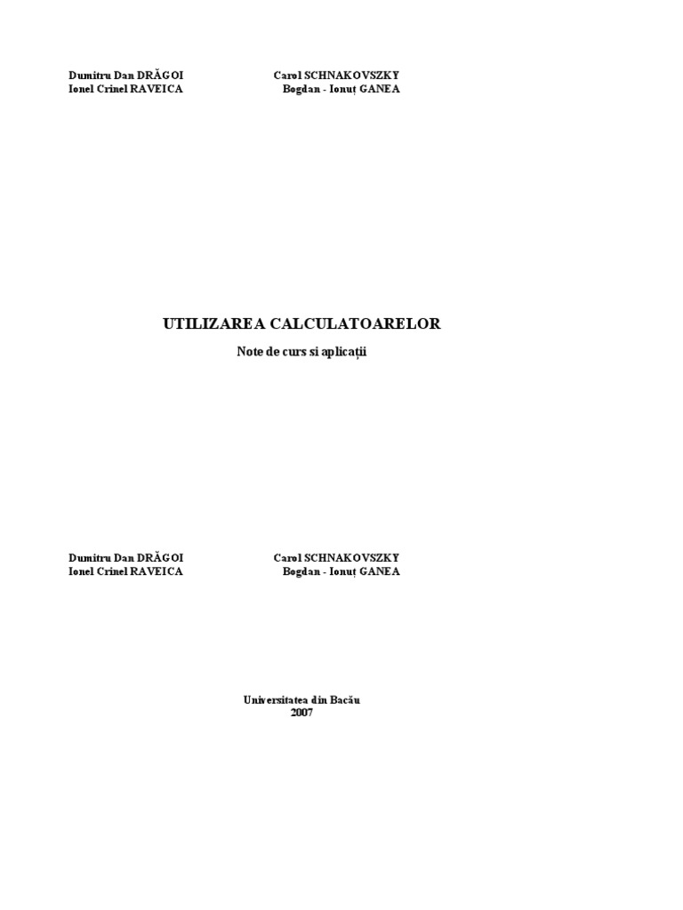 Descrieti Pe Scurt Rolul Calculatoarelor Din Reteaua Internet Curs Utilizarea Calculatorului | PDF