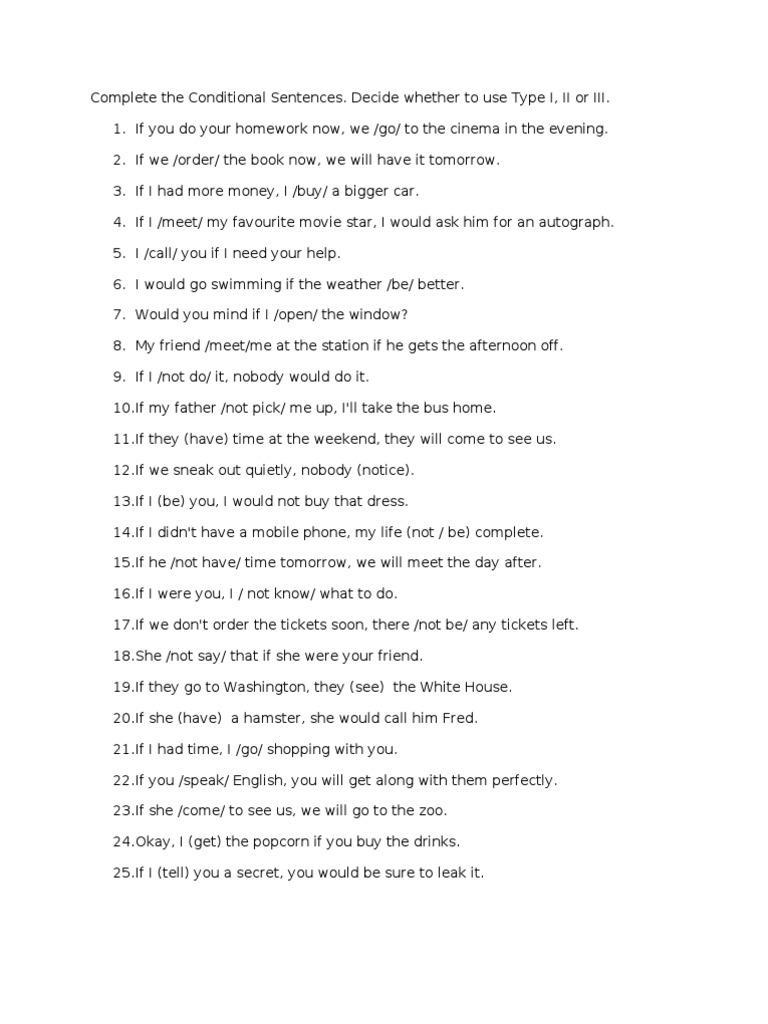 If Sentences PDF Breads Earth